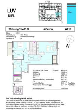 Foto - Wohnung zum Kaufen in Kiel 923.000,00 € 114.73 m²