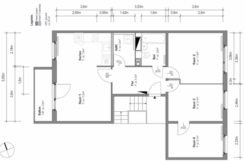 Foto - Wohnung zum Mieten in Magdeburg 434,41 € 65.82 m²