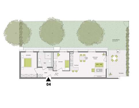 Foto - Wohnung zum Kaufen in Aldingen 403.700,00 € 81.3 m²