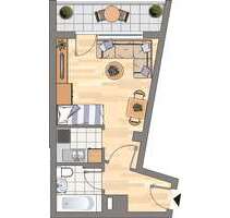 Wohnung zum Mieten in Dortmund 299,00 € 30 m²