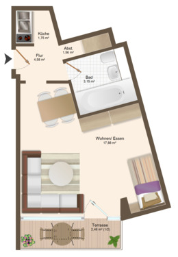 Foto - Wohnung zum Kaufen in München 270.000,00 € 31.38 m²