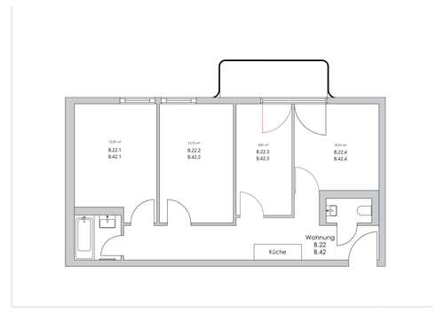 Foto - WG-Zimmer in Berlin 680,00 € 12 m²
