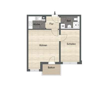 Foto - Wohnung zum Kaufen in Fürth 152.000,00 € 44 m²