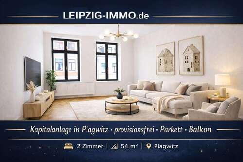 Foto - Wohnung zum Kaufen in Leipzig 209.000,00 € 54.29 m²