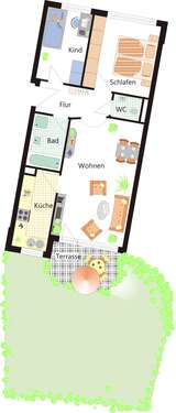 Foto - Wohnung zum Mieten in Besigheim 770,00 € 64.27 m²