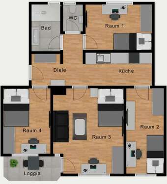 Foto - WG-Zimmer in München 810,00 € 10 m²