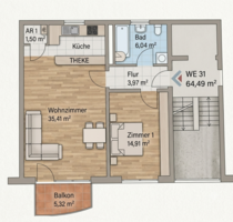 Wohnung zum Kaufen in Berlin 330.000,00 € 64.49 m²