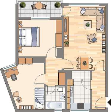 Foto - Wohnung zum Mieten in Dortmund 549,00 € 70 m²