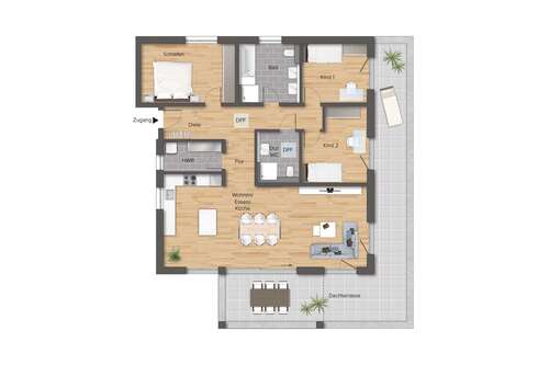 Foto - Wohnung zum Kaufen in Rudersberg-Oberndorf 702.500,00 € 132.94 m²