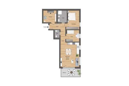 Foto - Wohnung zum Kaufen in Rudersberg-Oberndorf 440.000,00 € 91.16 m²