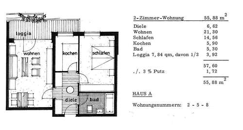 Foto - Wohnung zum Kaufen in Königsbrunn 199.000,00 € 55.88 m²