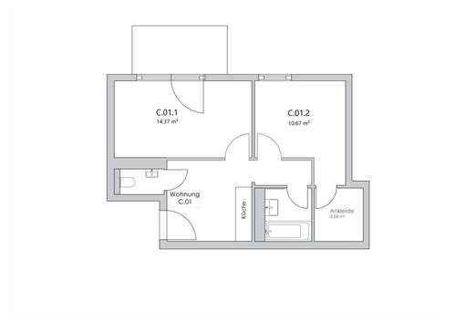Foto - WG-Zimmer in Berlin 710,00 € 14 m²