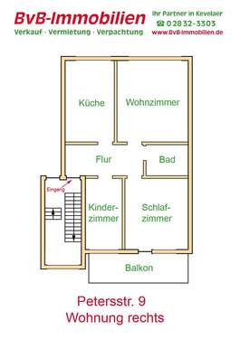 Foto - Wohnung zum Mieten in Weeze 590,00 € 72 m²