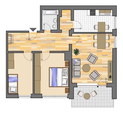 Foto - Wohnung zum Mieten in Marl 559,00 € 74 m²