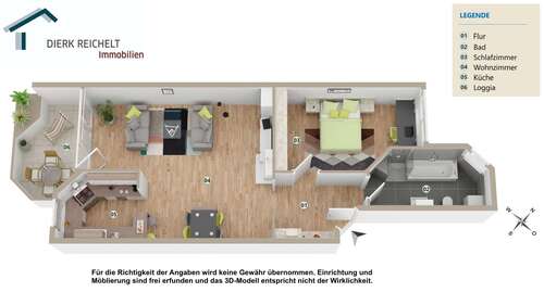 Foto - Wohnung zum Kaufen in Rodgau 210.000,00 € 66 m²