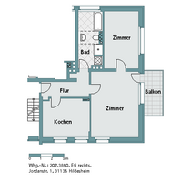 Wohnung zum Mieten in Hildesheim 525,00 € 73.79 m²