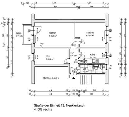 Foto - Wohnung zum Mieten in Neukieritzsch 340,00 € 60.17 m²
