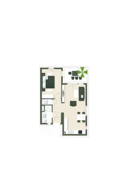 Foto - Wohnung zum Kaufen in Freiburg 430.600,00 € 59.64 m²