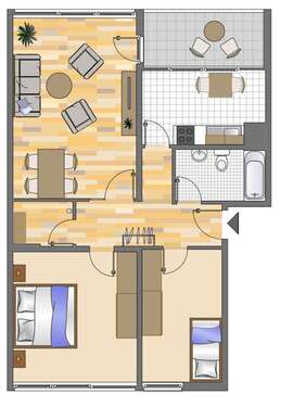 Foto - Wohnung zum Mieten in Gelsenkirchen 539,00 € 75.45 m²