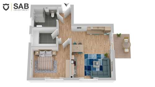 Foto - Wohnung zum Kaufen in Oldenburg 365.000,00 € 64.03 m²