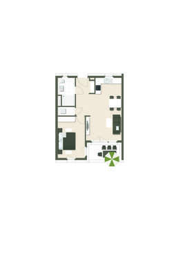 Foto - Wohnung zum Kaufen in Freiburg 437.500,00 € 59 m²