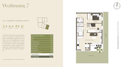 Foto - Wohnung zum Kaufen in Freiburg 548.400,00 € 75.02 m²