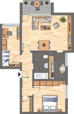Foto - Wohnung zum Mieten in Neustadt an der Weinstraße 729,00 € 69.3 m²