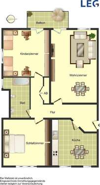 Foto - Wohnung zum Mieten in Oelde 417,54 € 75.66 m²