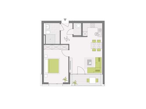 Foto - Wohnung zum Kaufen in Weinstadt-Endersbach 342.200,00 € 52.31 m²