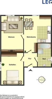 Foto - Wohnung zum Mieten in Beckum 309,00 € 31.13 m²