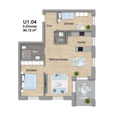Foto - Wohnung zum Kaufen in Sankt Georgen im Schwarzwald 331.500,00 € 84.12 m²