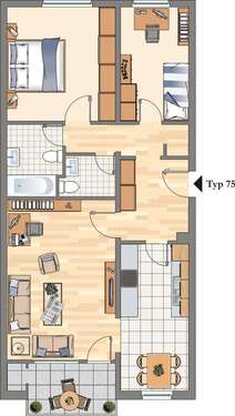 Foto - Wohnung zum Mieten in Hattingen 739,00 € 93.88 m²