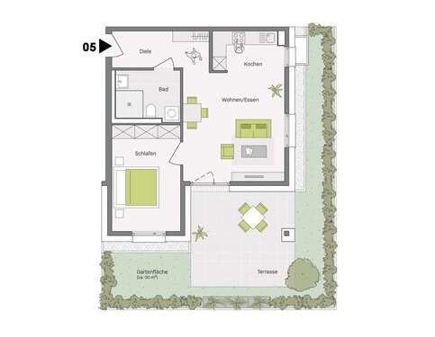 Foto - Wohnung zum Kaufen in Aldingen 317.700,00 € 63.6 m²