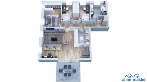 Foto - Wohnung zum Kaufen in Gunzenhausen 429.000,00 € 91.44 m²