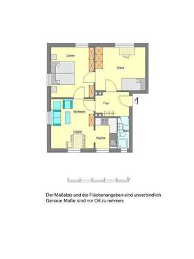 Foto - Wohnung zum Mieten in Minden 529,00 € 54 m²