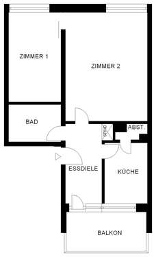 Foto - Wohnung zum Mieten in Köln 654,00 € 63.49 m²
