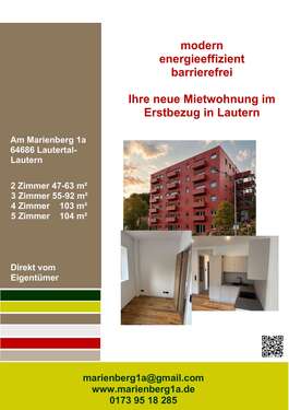 Foto - Wohnung zum Mieten in Lautertal 670,00 € 47 m²