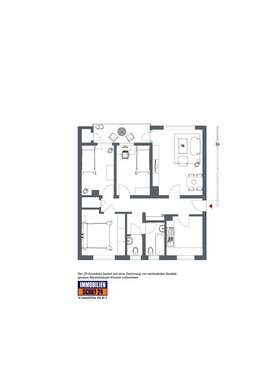 Foto - Wohnung zum Mieten in Remscheid 709,00 € 85.06 m²