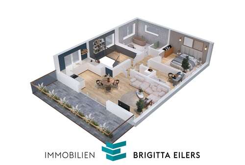 Foto - Wohnung zum Mieten in Achim 1.120,00 € 69.59 m²