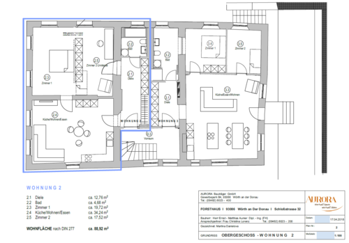 Foto - Wohnung zum Mieten in Wörth an der Donau 900,00 € 90 m²