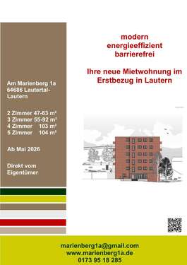 Foto - Wohnung zum Mieten in Lautertal 980,00 € 71 m²