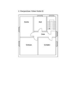 Foto - Wohnung zum Mieten in Burscheid (Hilgen) 660,00 € 62 m²