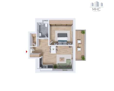 Foto - Wohnung zum Kaufen in Schwäbisch Gmünd 259.600,00 € 50.81 m²