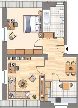 Foto - Wohnung zum Mieten in Dortmund 599,00 € 64.69 m²