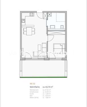 Foto - Wohnung zum Mieten in Braunschweig 894,00 € 64 m²