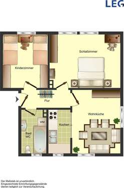 Foto - Wohnung zum Mieten in Höxter 469,00 € 61.91 m²