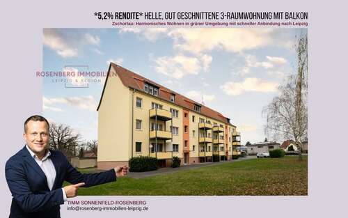 Foto - Wohnung zum Kaufen in Rackwitz Zschortau 73.900,00 € 58.66 m²