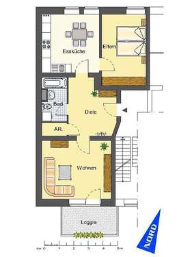 Foto - Wohnung zum Mieten in Recklinghausen 426,00 € 71.21 m²