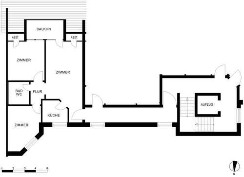 Foto - Wohnung zum Mieten in Oldenburg 520,00 € 54.43 m²