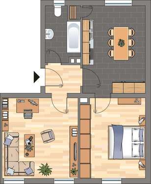 Foto - Wohnung zum Mieten in Neustadt an der Weinstraße 489,00 € 41.44 m²
